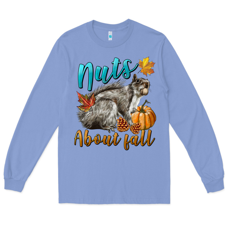 Nuts About Fall Squirrel Long Sleeve Tee by LillyAllenDesigns | Teevron