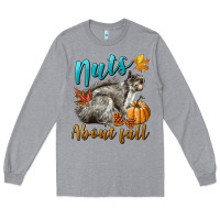 Heather Grey Nuts About Fall Squirrel Long Sleeve Tee - LillyAllenDesigns