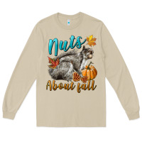 Mushroom Nuts About Fall Squirrel Long Sleeve Tee - LillyAllenDesigns