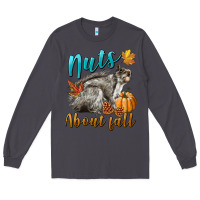 Smoke Nuts About Fall Squirrel Long Sleeve Tee - LillyAllenDesigns
