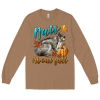 Toasted Coconut Nuts About Fall Squirrel Long Sleeve Tee - LillyAllenDesigns