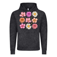 Vintage Black flowers Vintage Hoodie - MaliasSmallBusiness