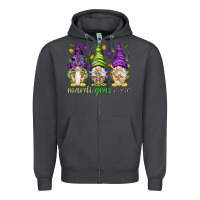 Smoke Mardi Gras crew with gnomies Zipper Hoodie - HowdyJamesFarm