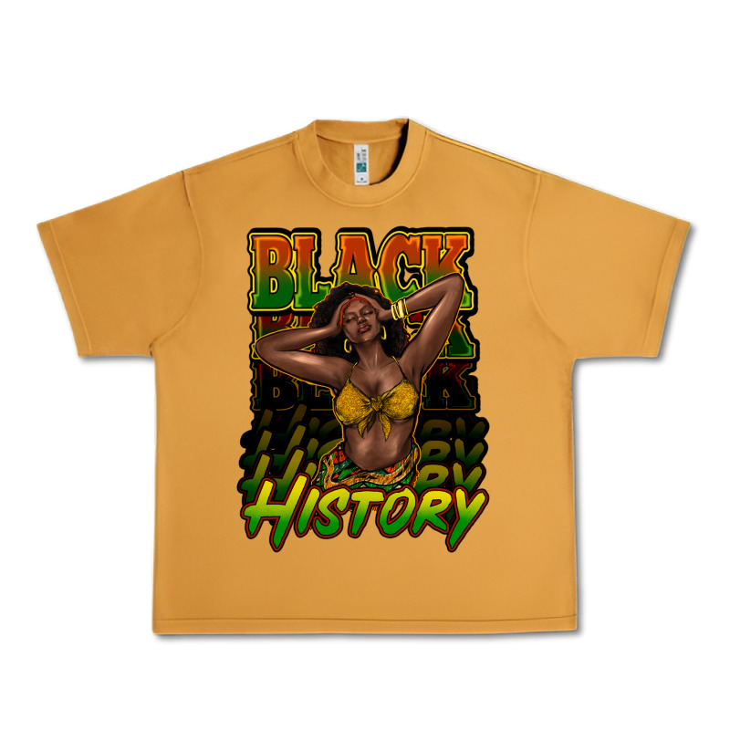 Black History Afro Woman Urban Heavy Tee by NancyCooperArtShop | Teevron
