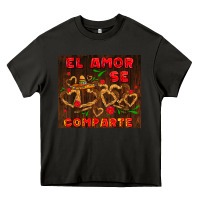 El Amor Se Comparte With Churros Heavy Core Tee | Teevron