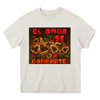 Cream el amor se comparte with churros Heavy Core Tee - AdoDesignShop