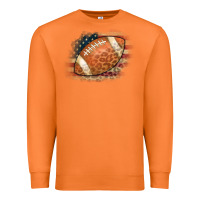 Carrot American Flag Football Leopard Premium Sweatshirt - CowCowDesign