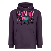 Plum mommy is my valentine Heavyweight Hoodie - OliviaCreatesArt