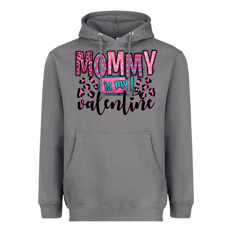 Mommy Is My Valentine Heavyweight Hoodie by OliviaCreatesArt | Teevron