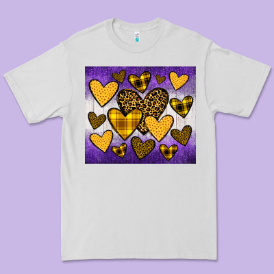 Lakers Hearts Premium Tee Designed By Jahusdesignshop