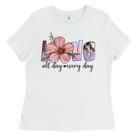 White love all day every day Ladies Tee - Artiststas