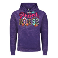 Cloud Purple blessed nurse Vintage Hoodie - NancyCooperArtShop