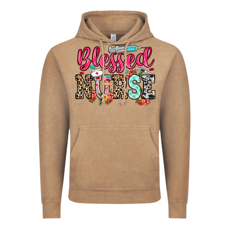 Blessed Nurse Vintage Hoodie by NancyCooperArtShop | Teevron