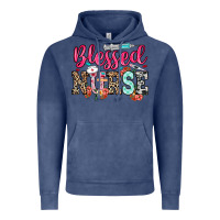 Vintage Denim blessed nurse Vintage Hoodie - NancyCooperArtShop
