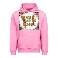 Fuchsia Pink He Got it From his Momma Urban Hoodie - CowhideDigitalArt