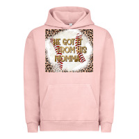 Pigment Salmon He Got it From his Momma Urban Hoodie - CowhideDigitalArt