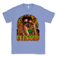 Colony Blue black couple blessed Classic Tee - NancyCooperArtShop