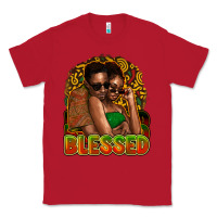 Red black couple blessed Classic Tee - NancyCooperArtShop