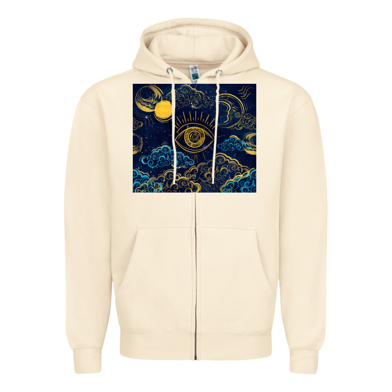 Evil Eye Moon Zipper Hoodie by TumblerDesignByShophia | Teevron