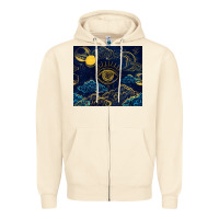 Sandshell evil eye moon Zipper Hoodie - TumblerDesignByShophia