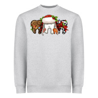 Heather Grey Christmas teeth dentist Heavyweight Sweatshirt - Jasminsmagicworld