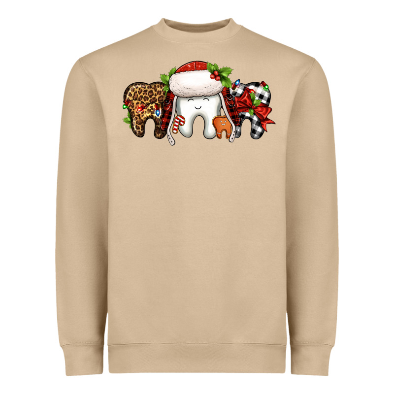 Christmas Teeth Dentist Heavyweight Sweatshirt by Jasminsmagicworld | Teevron