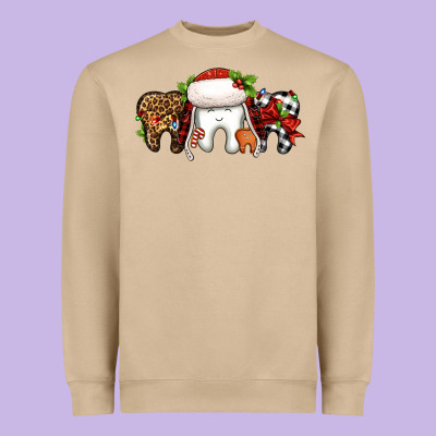 Christmas Teeth Dentist Heavyweight Sweatshirt Designed By Jasminsmagicworld