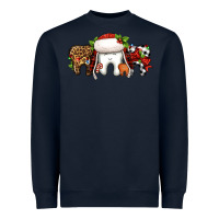 Navy Christmas teeth dentist Heavyweight Sweatshirt - Jasminsmagicworld