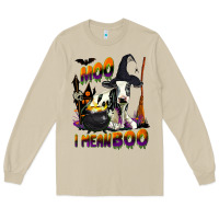 Mushroom Moo I Mean Boo Holstein Cow Long Sleeve Tee - LillyAllenDesigns