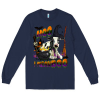 Navy Moo I Mean Boo Holstein Cow Long Sleeve Tee - LillyAllenDesigns