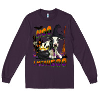 Plum Moo I Mean Boo Holstein Cow Long Sleeve Tee - LillyAllenDesigns