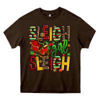 Chocolate Brown sleigh girl sleigh Heavy Core Tee - AdoDesignShop