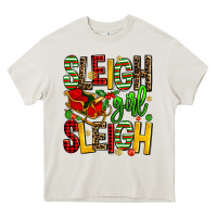 Cream sleigh girl sleigh Heavy Core Tee - AdoDesignShop