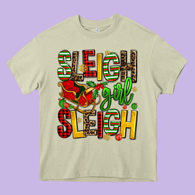 Sleigh Girl Sleigh Heavy Core Tee Designed By Adodesignshop