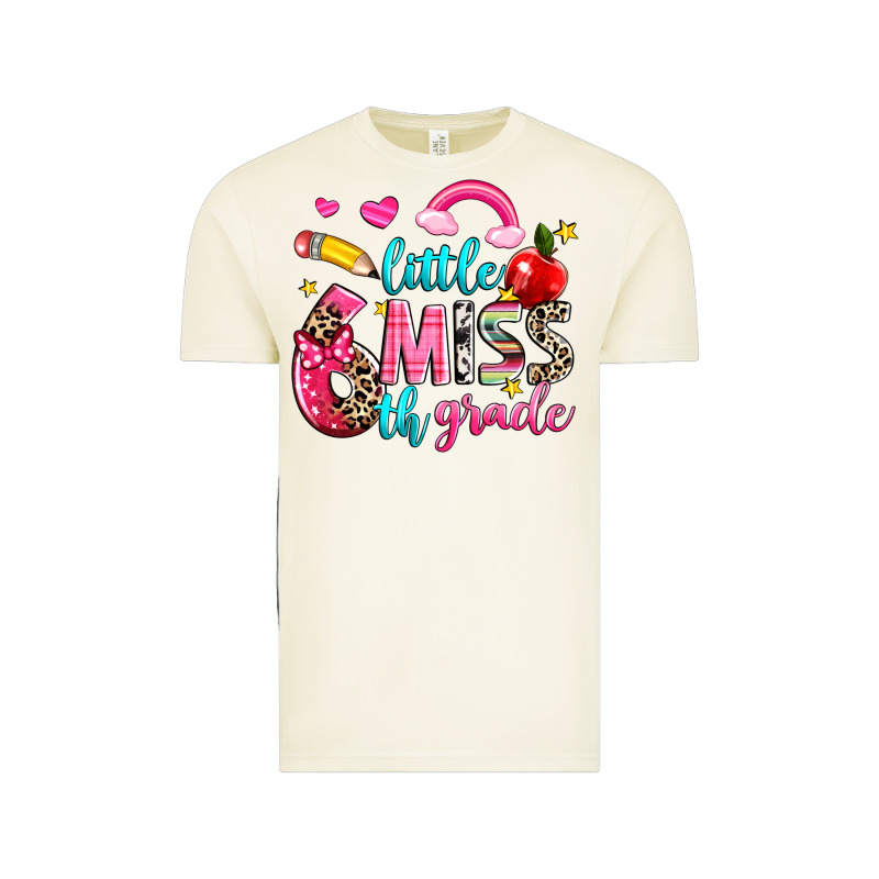 Little Miss Sixth Grade Vintage Tee by NancyCooperArtShop | Teevron