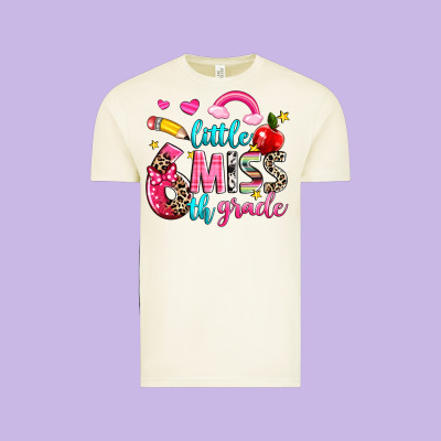 Little Miss Sixth Grade Vintage Tee Designed By Nancycooperartshop