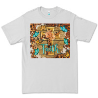 Dove Grey faith cross Premium Tee - BarkalooDesign