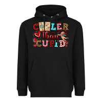 Black cooler than cupid Heavyweight Hoodie - OliviaCreatesArt