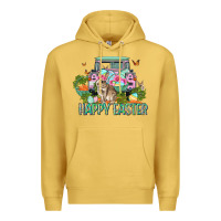 Antique Gold Happy Easter Day Premium Hoodie - CowGirlArtShop