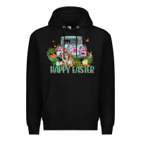 Black Happy Easter Day Premium Hoodie - CowGirlArtShop