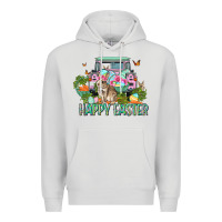 Dove Grey Happy Easter Day Premium Hoodie - CowGirlArtShop