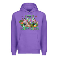 Purple Happy Easter Day Premium Hoodie - CowGirlArtShop