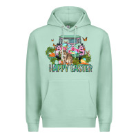 Seafoam Happy Easter Day Premium Hoodie - CowGirlArtShop