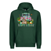 Sports Green Happy Easter Day Premium Hoodie - CowGirlArtShop