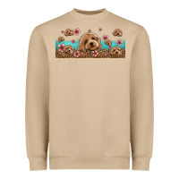 Mushroom floral cockapoo Heavyweight Sweatshirt - Jasminsmagicworld