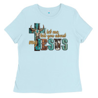 Baby Blue let me tell you about my jesus Ladies Tee - Artiststas