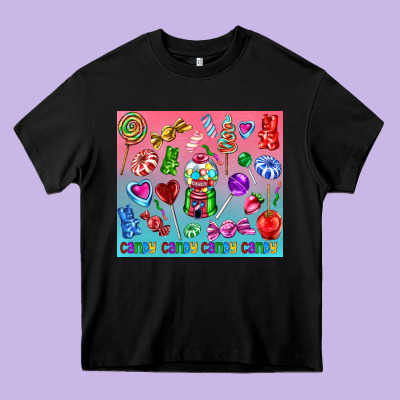 Candy Heavy Core Tee Designed By Adodesignshop