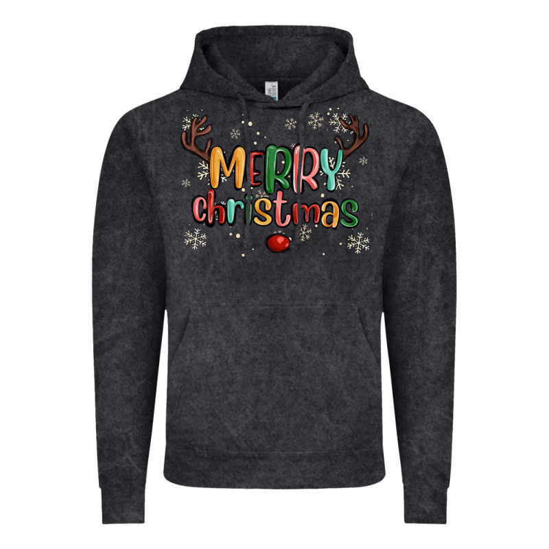 Merry Christmas Raindeerr Vintage Hoodie by MaliasSmallBusiness | Teevron