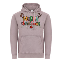 Vintage Zinc merry christmas raindeerr Vintage Hoodie - MaliasSmallBusiness
