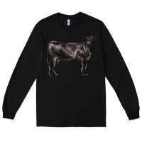 Black black angus cow Long Sleeve Tee - LillyAllenDesigns